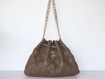 7A Discount Chanel Cambon Quilted Lambskin Shoulder Bags 46988 Coffee